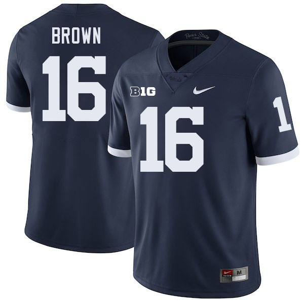 Ji'Ayir Brown Penn State Jersey,PSU Nittany Lions #16 Ji'Ayir Brown Football Uniforms-Retro